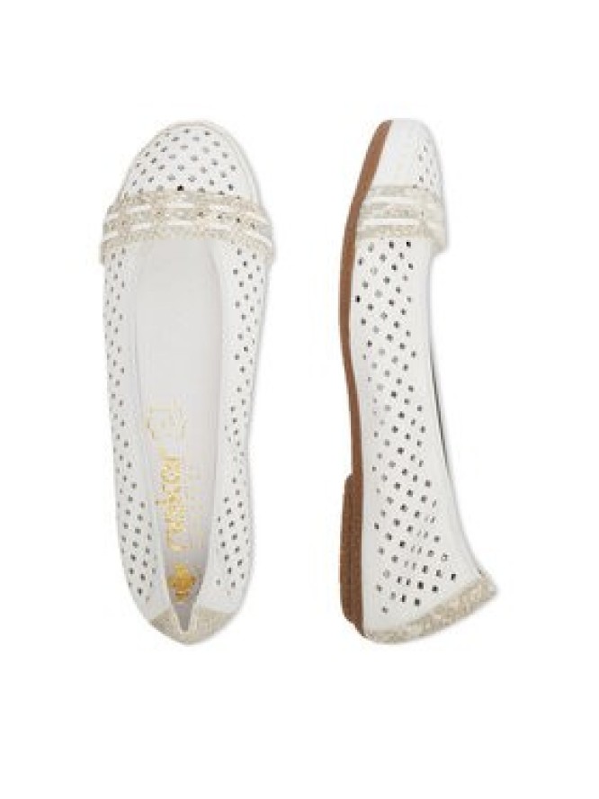 Rieker Baleriny CEO-41430-81 Biały