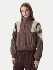 adidas Bluza Blocked Washed KD8787 Brązowy Oversize