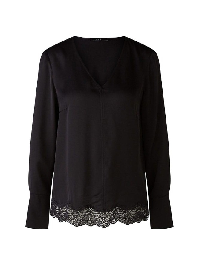 Oui Bluzka w kolorze czarnym rozmiar: 36