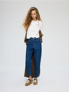 Jeansy mom fit - niebieski