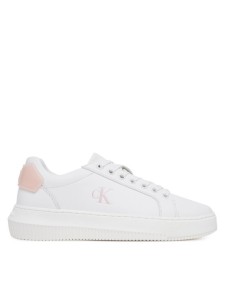 Calvin Klein Jeans Sneakersy Chunky Cupsole Ru Patch Lth Wn YW0YW01846 Biały