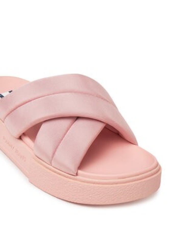 Tommy Jeans Klapki Tjw Flatform Sandal EN0EN02775 Różowy
