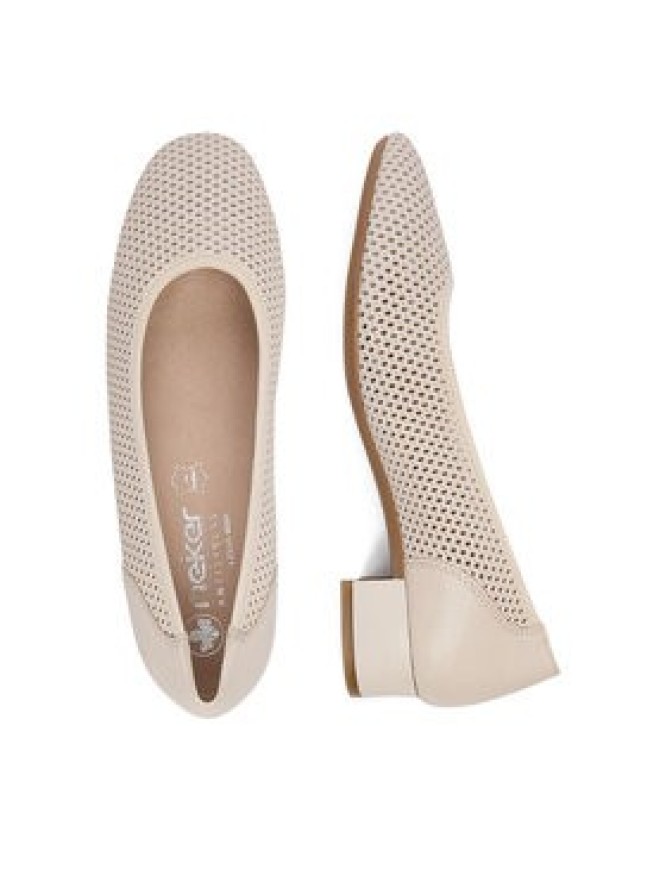 Rieker Czółenka CEO-43459-60 Beżowy jasny