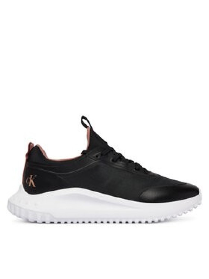 Calvin Klein Jeans Sneakersy Eva Runner Laceup Sock Mat Mix YW0YW02064 Czarny
