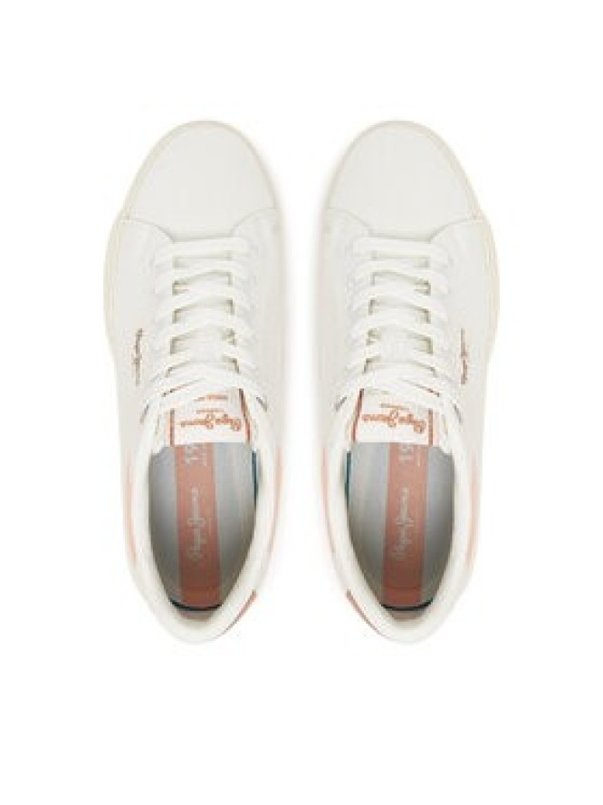 Pepe Jeans Sneakersy Kenton Knit PLS31601 Biały