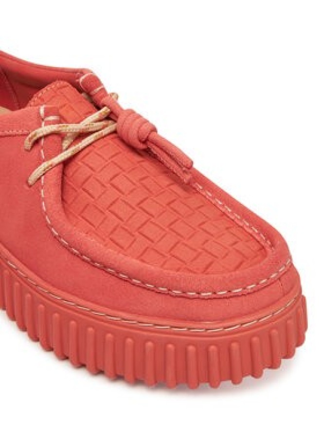 Clarks Półbuty Torhill Bee 26181187 Koralowy
