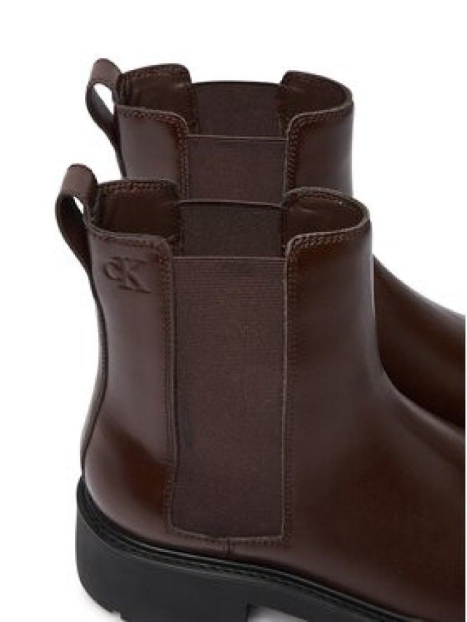 Calvin Klein Sztyblety Chunky Chelsea Boot Pol Lth HW0HW03267 Czarny