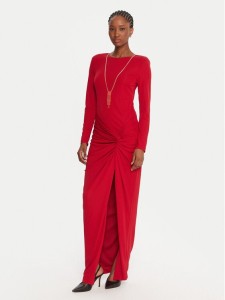 Fracomina Sukienka wieczorowa FQ25WD3006W62601 Czerwony Slim Fit