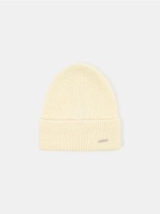 Czapka beanie - kremowy