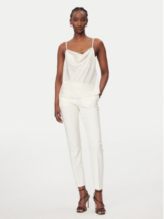 Rinascimento Top CFC0020268002 Biały Regular Fit