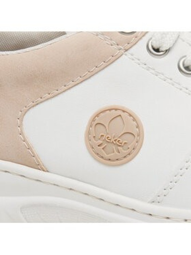 Rieker Sneakersy L3214-80 Biały