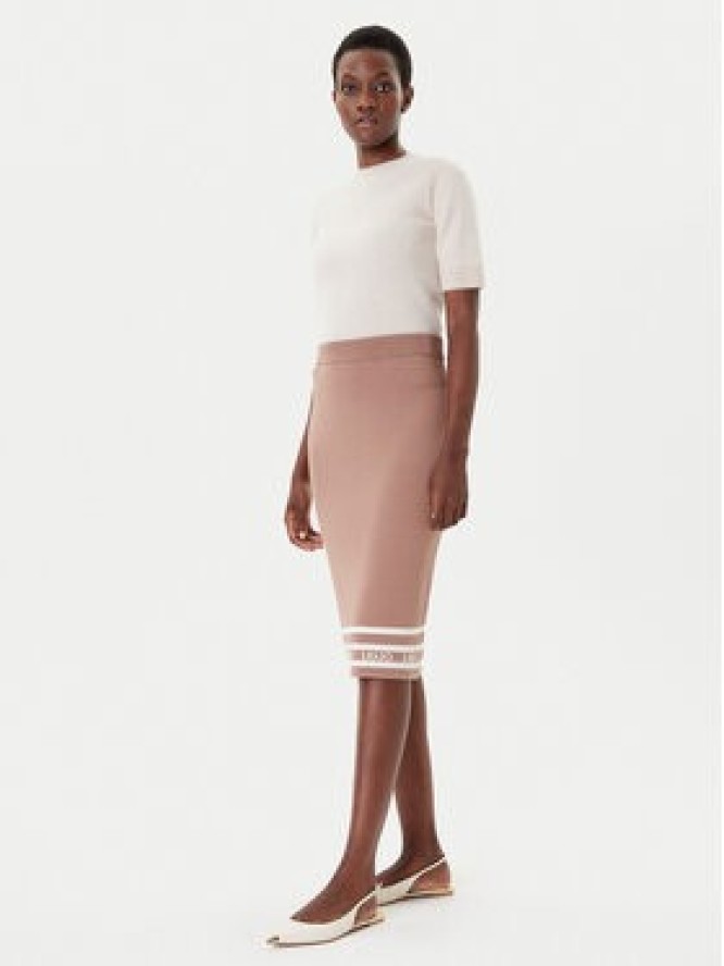 Liu Jo Sport Spódnica ołówkowa TF5217 MS63L Brązowy Regular Fit