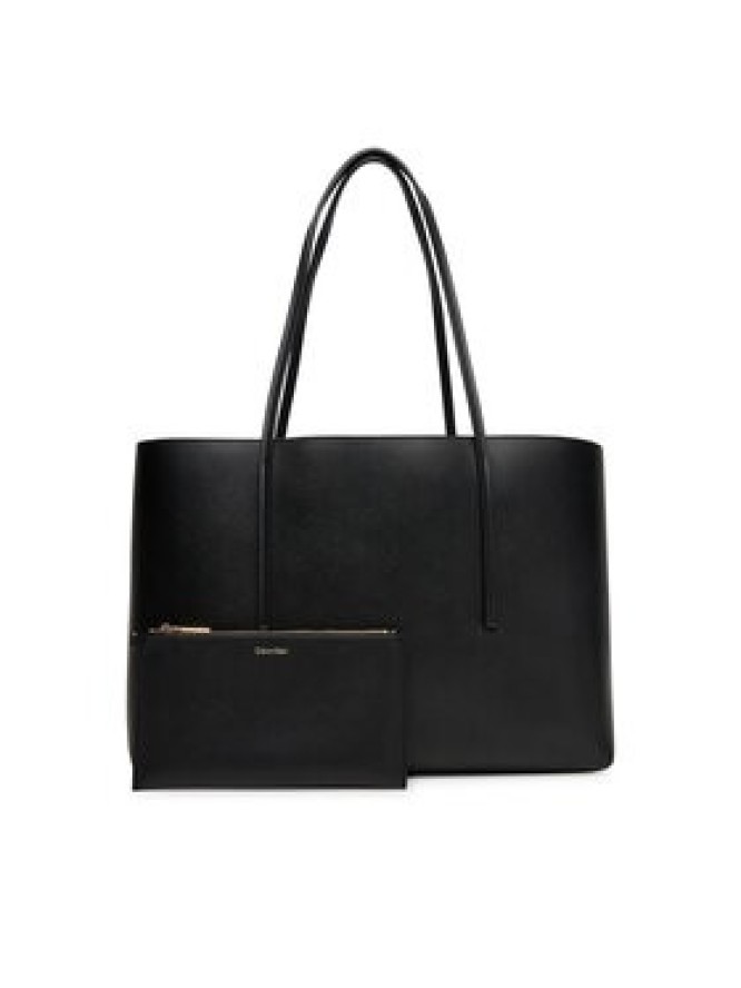 Calvin Klein Torebka Foil Logo Tote W/Pouch LV04F3274G Czarny