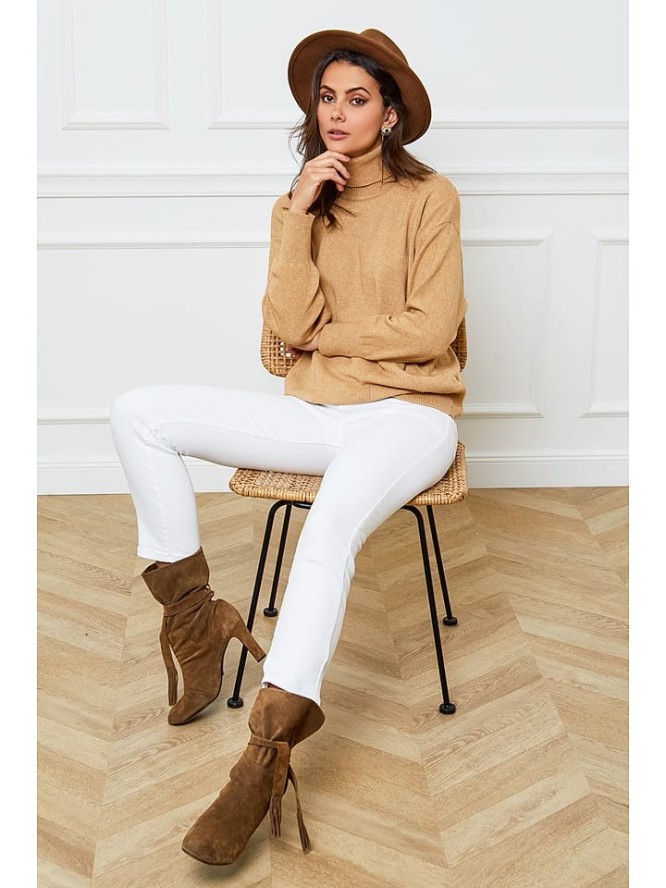 Joséfine Golf "Elona" w kolorze beżowym rozmiar: M