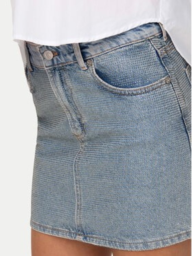 ONLY Spódnica jeansowa Hollywood 15342137 Niebieski Regular Fit