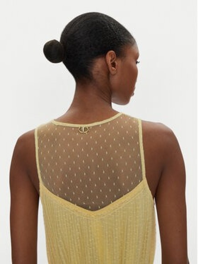 TWINSET Sukienka letnia 251TP2511 Beżowy Regular Fit