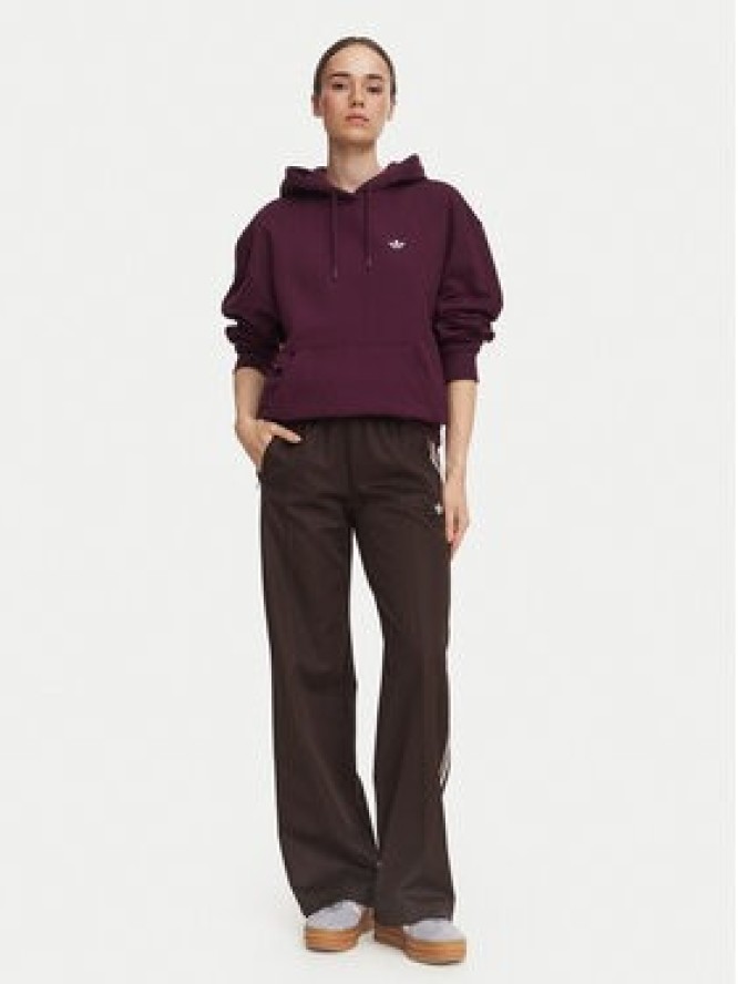 adidas Bluza Essentials Oversized Fleece Hoodie KT2274 Bordowy Regular Fit