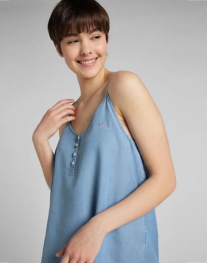 LEE CAMI DAMSKA BLUZKA ARCTIC ICE L46ETSUW 112145213