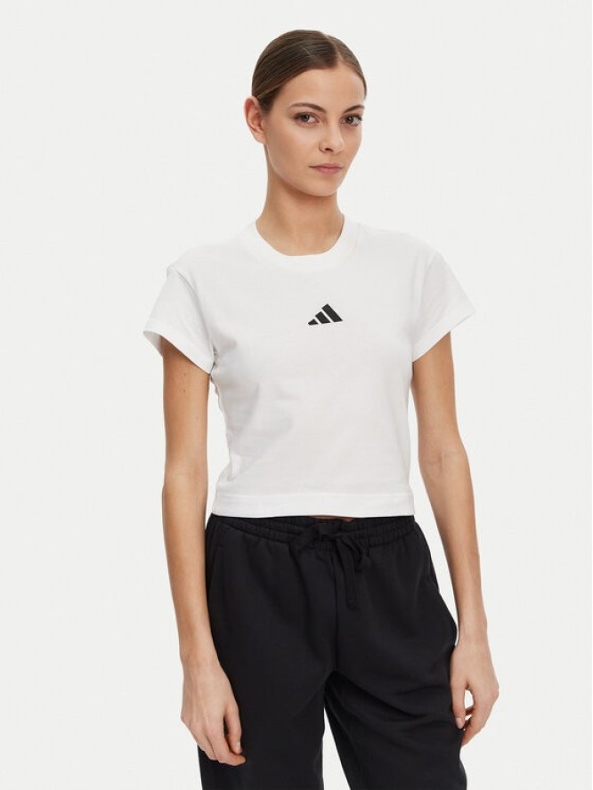 adidas T-Shirt Future Icons Small Logo Baby JE4001 Biały Slim Fit