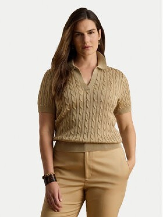 LAUREN RALPH LAUREN Polo 200P14041006 Beżowy Regular Fit