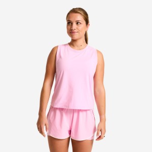 Koszulka bez rękawów damska Domyos fitness crop top