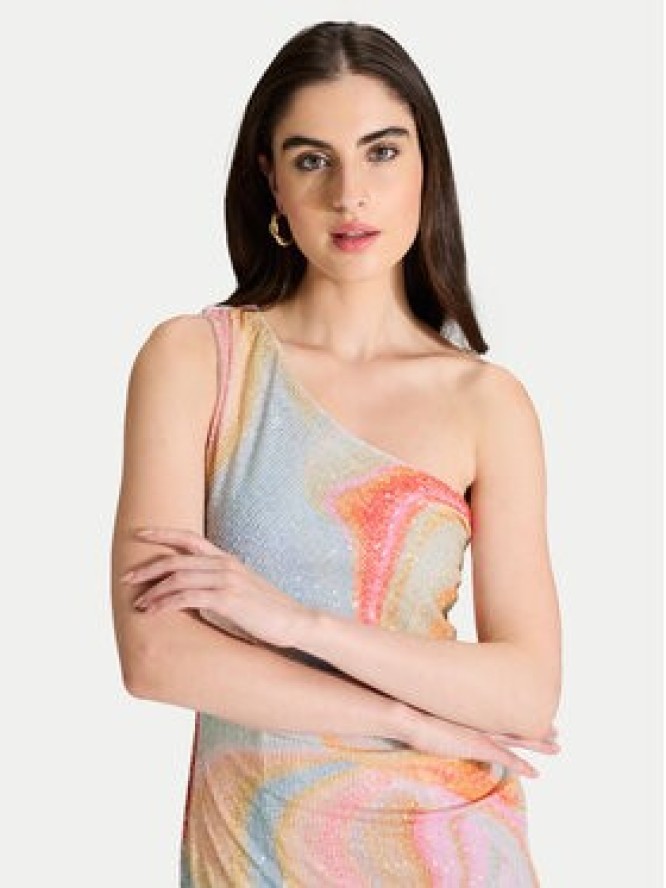 Swing Sukienka koktajlowa 5AI18800 Kolorowy Slim Fit