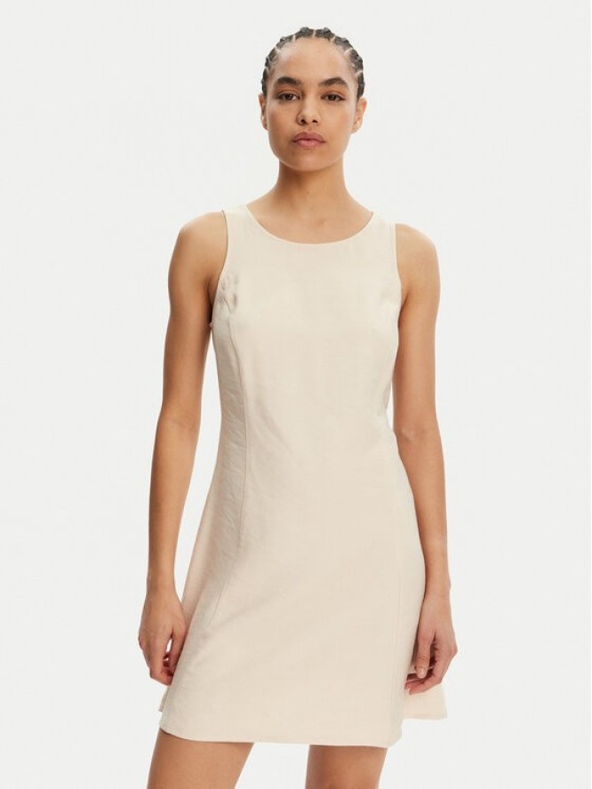 Calvin Klein Jeans Sukienka codzienna J20J225268 Beżowy Regular Fit