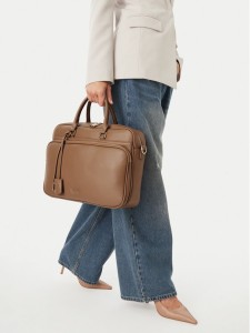 Nine West Torba na laptopa EO-LUXE SOCIETY-LA374-4792 Beżowy