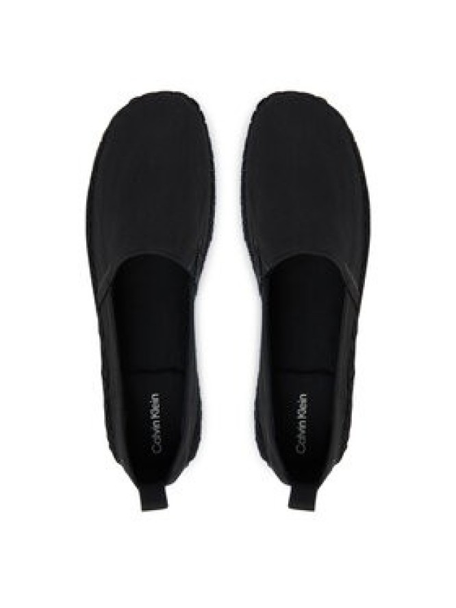 Calvin Klein Espadryle Oblique Espadrille Canvas HW0HW02931 Czarny