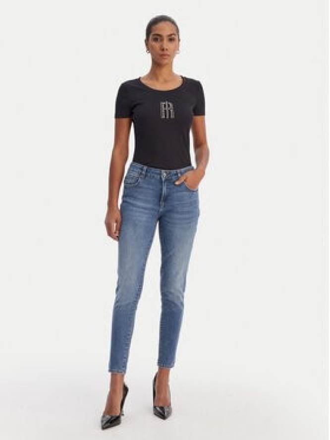 Fracomina T-Shirt FP26ST3001J42701 Czarny Slim Fit