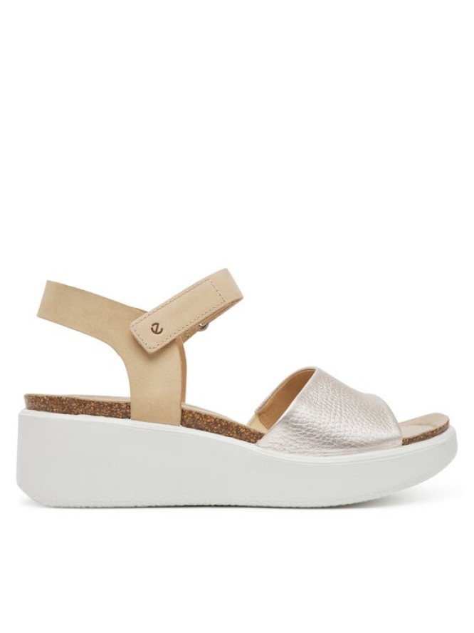 ECCO Sandały Flowt Wedge 27231360704 Złoty