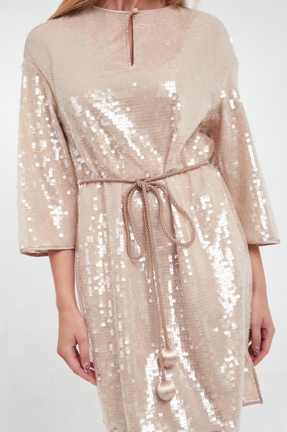 Sukienka cekinowa mini EMPORIO ARMANI