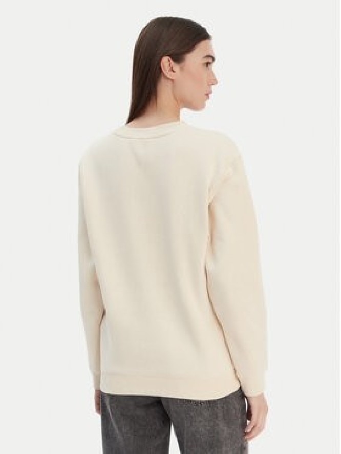 Roxy Bluza Surf Stoked Crew Brushed Vint ERJFT05018 Écru Regular Fit