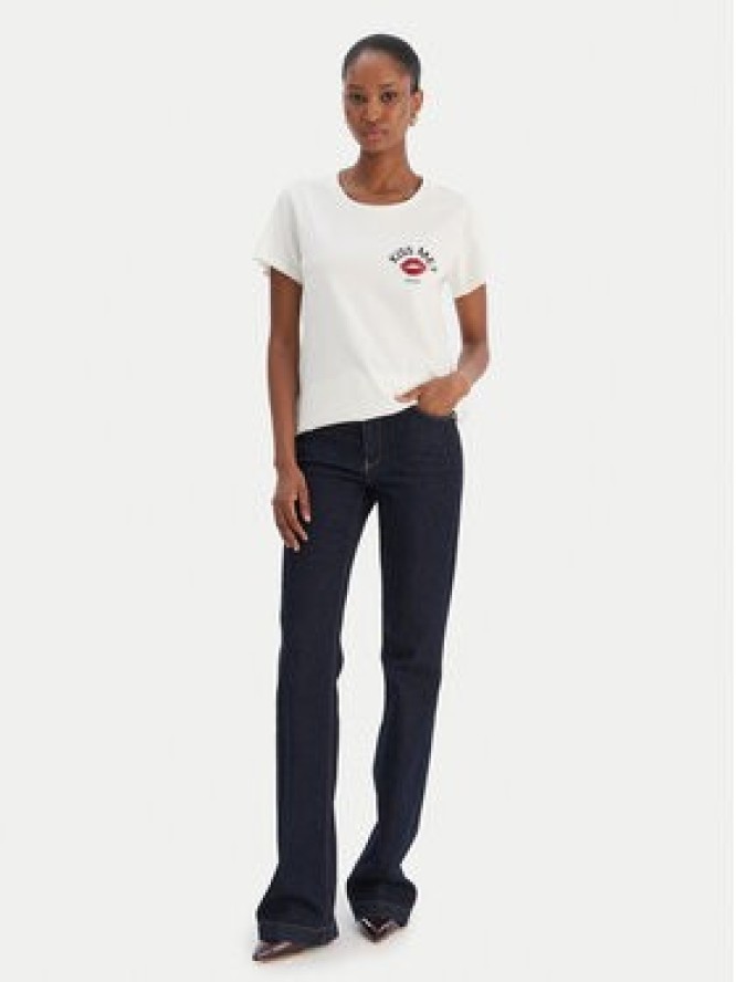 Liu Jo Sport T-Shirt TF5275 JS923 Écru Regular Fit