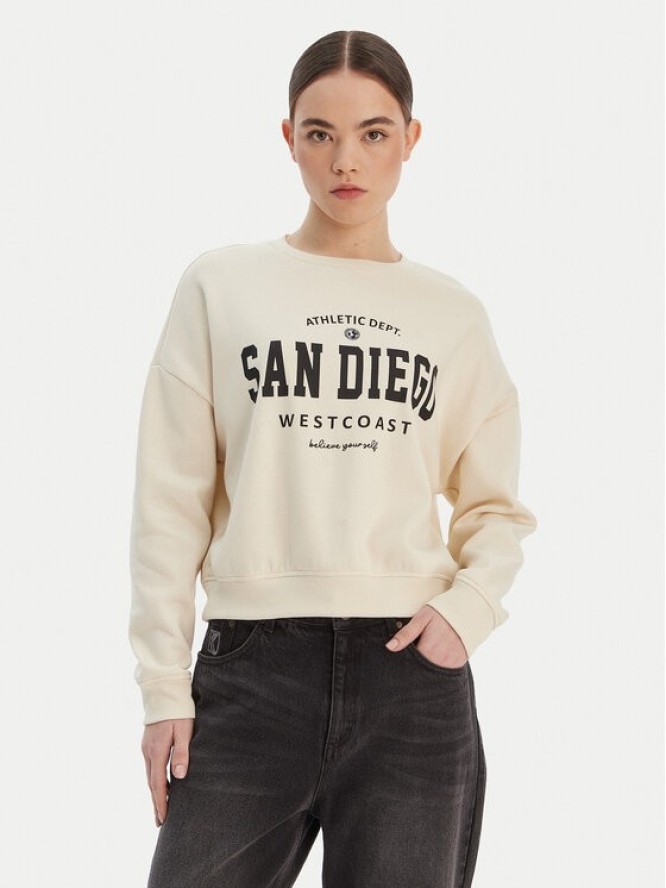 ONLY Bluza 15254183 Beżowy Loose Fit