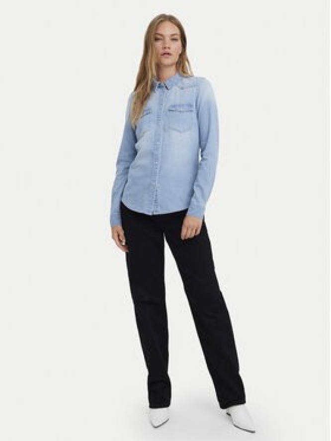 Vero Moda Koszula jeansowa Maria 10277523 Błękitny Slim Fit