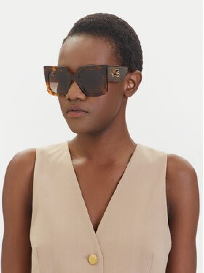 Etro Okulary przeciwsłoneczne 0075/S 207797 Brązowy