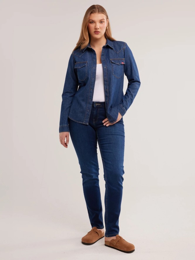 Jeansy damskie niebieskie Katrina 359