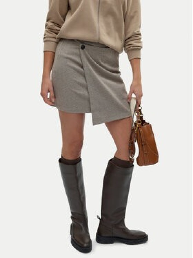 Vero Moda Spódnica mini Kawi 10319663 Beżowy Regular Fit