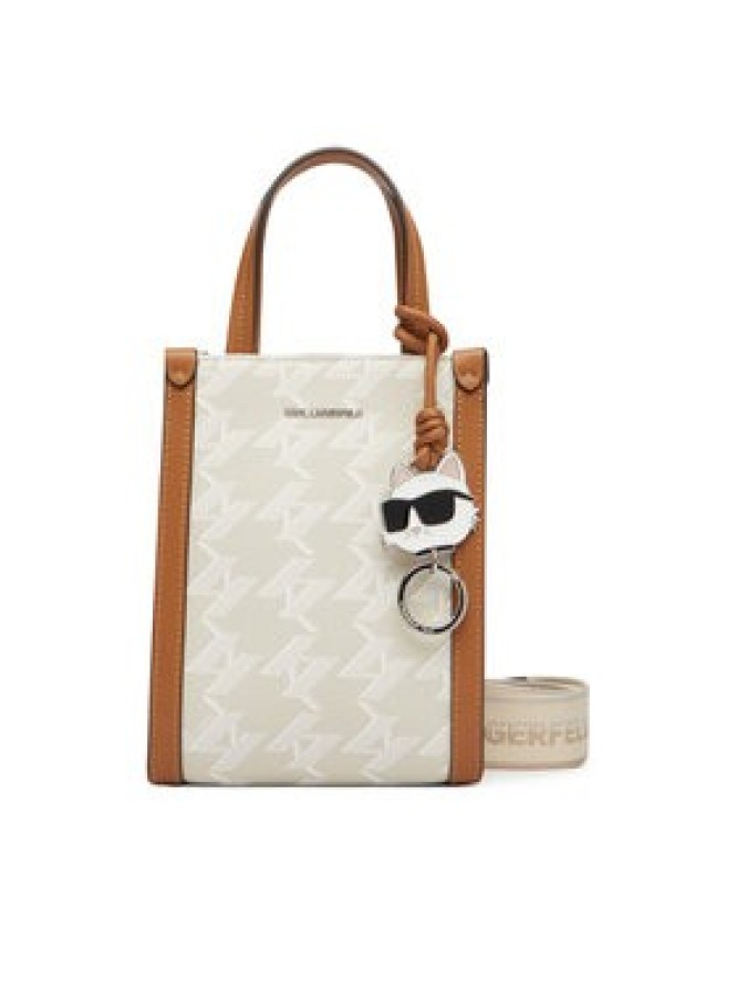 KARL LAGERFELD Torebka na telefon B3W30139 Kremowy