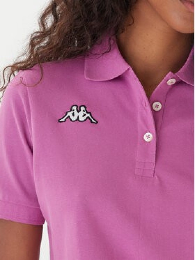 Kappa Polo Logo Sharas Wss 302B3C0 Fioletowy Regular Fit