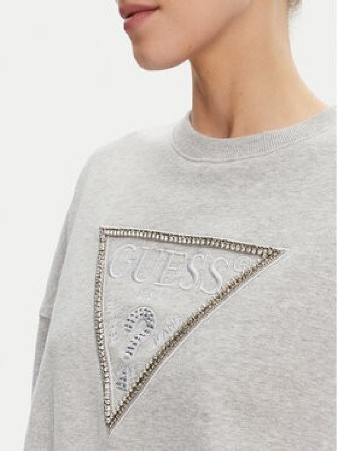 Guess Bluza W5YQ04 KC8I0 Szary Regular Fit