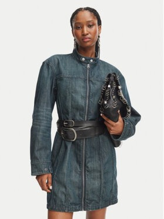 G-STAR Sukienka jeansowa Hourglass D29963-E358 Niebieski Regular Fit