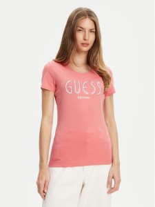 Guess T-Shirt W5YI05 J1314 Różowy Regular Fit
