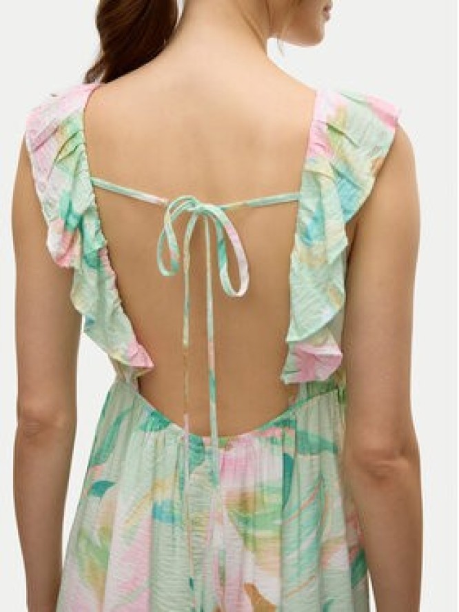 Vero Moda Sukienka letnia Josie 10324125 Zielony Regular Fit