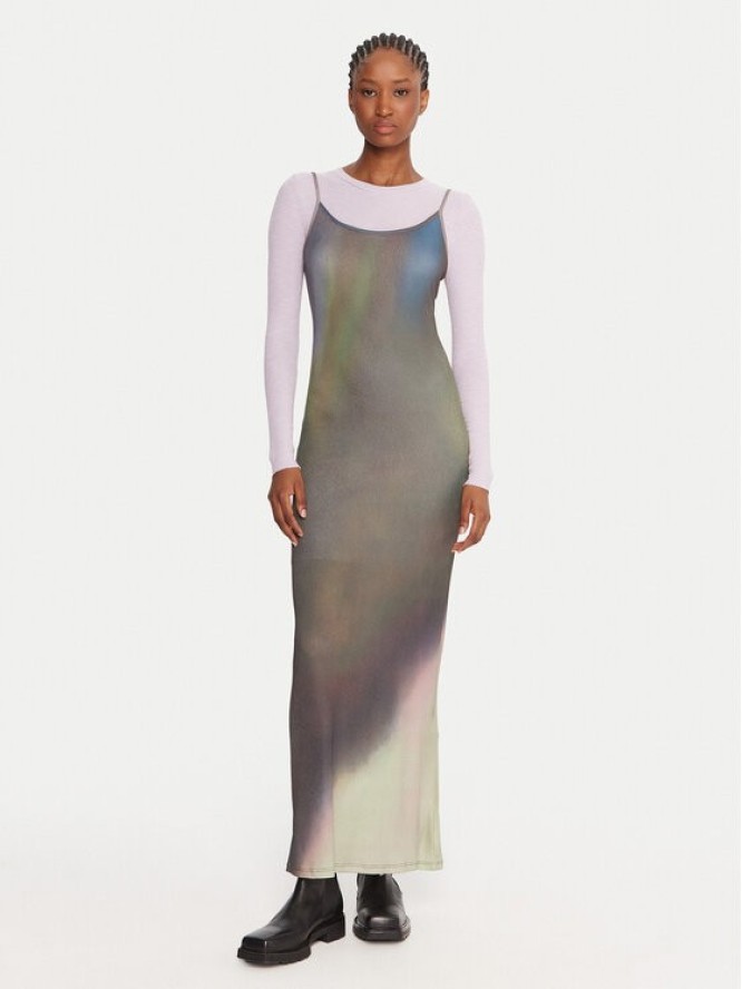 Desigual Sukienka codzienna Janis 25WWVK13 Kolorowy Slim Fit