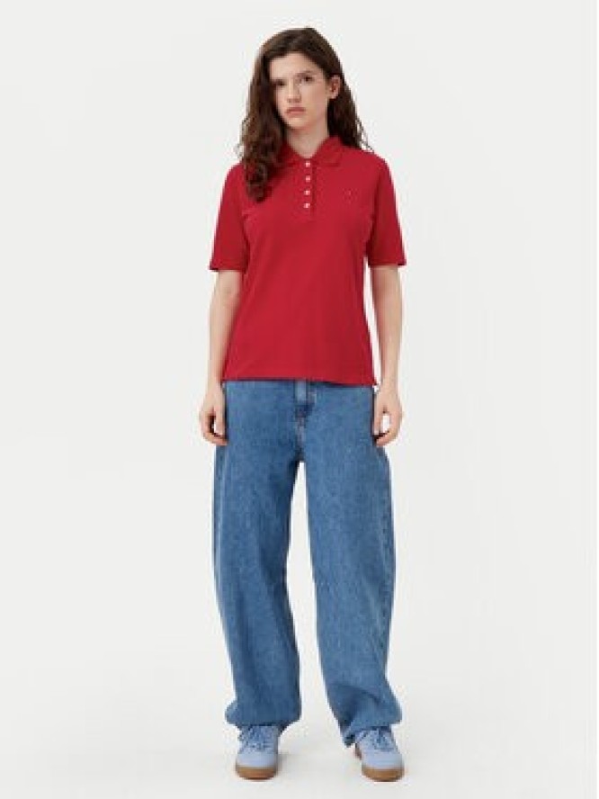 Tommy Hilfiger Polo 1985 WW0WW43224 Czerwony Regular Fit