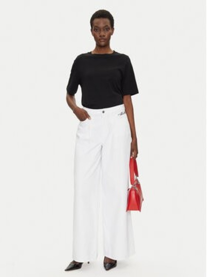 KARL LAGERFELD Jeansy A2W10158 Biały Wide Leg