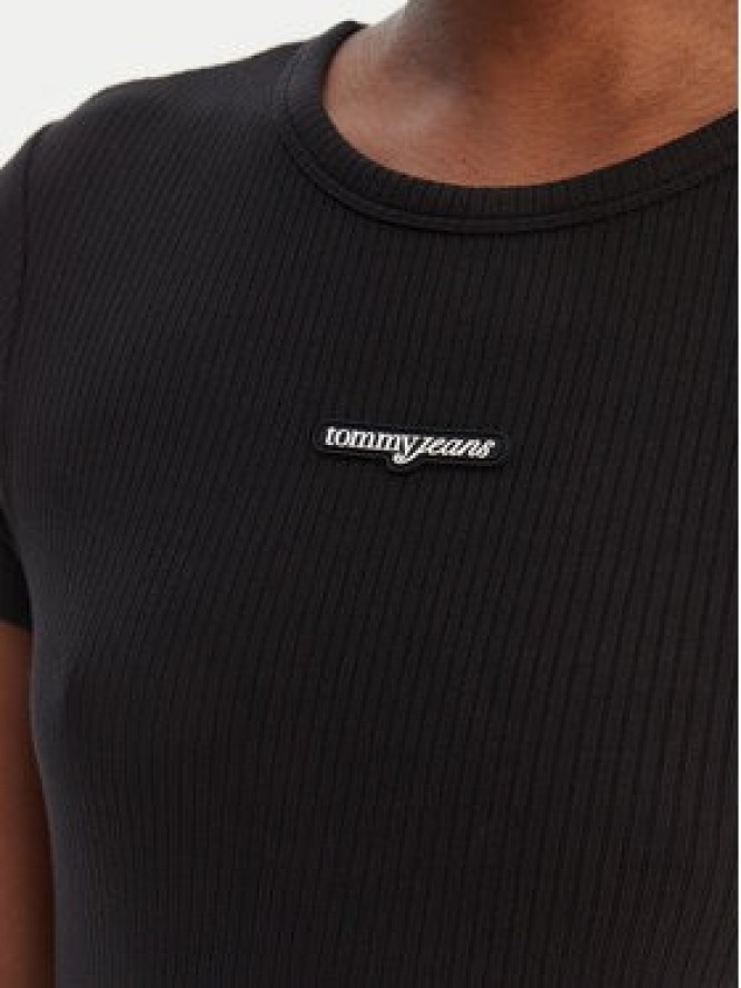 Tommy Jeans Sukienka codzienna DW0DW22339 Czarny Slim Fit