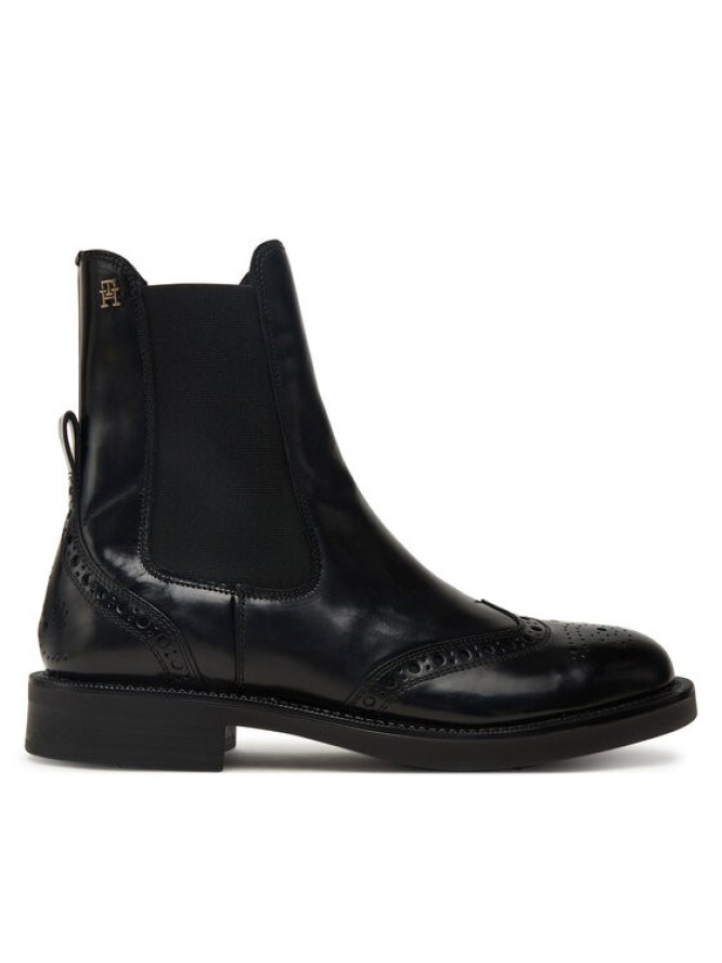 Tommy Hilfiger Sztyblety Brogue Boot FW0FW09151 Czarny